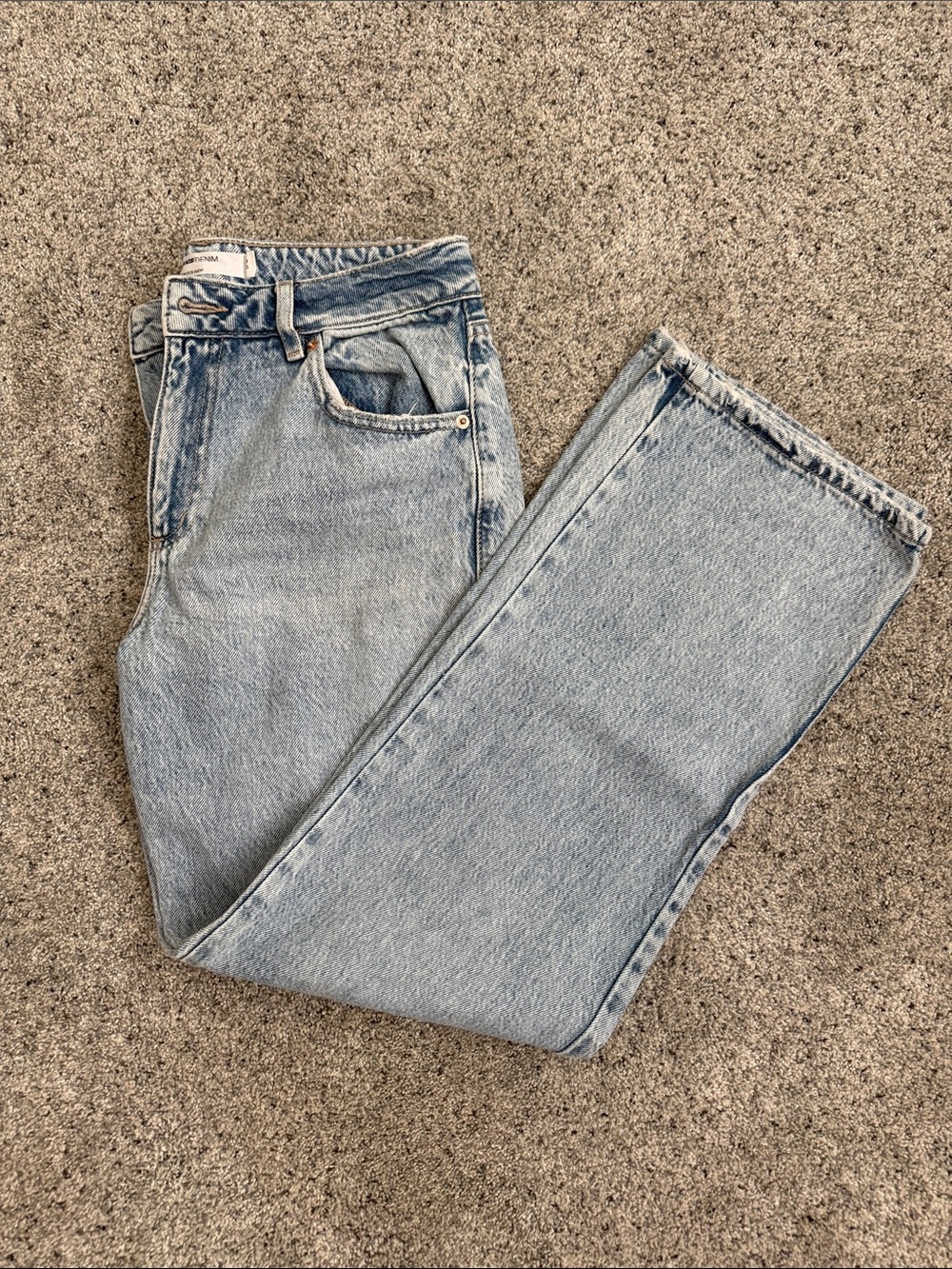 Garage Light Wash Wide Leg Jeans
